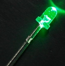 DEL vert de 3 mm / 2.9V- 3.3V