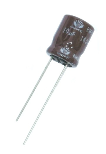 Condensateur polarisé / 10 uF - 160 Volts