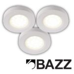 Paquet de 3 rondelles au DELblanc doux