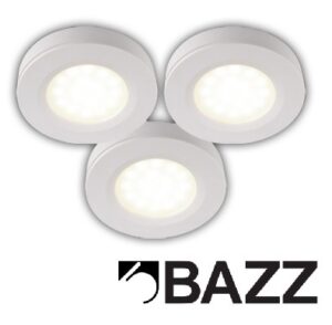 Paquet de 3 rondelles au DELblanc doux