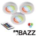 Paquet de 3 rondelles au DEL RGB