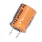 Condensateur radial polarisé 100 µF - 25 VDC 85°C