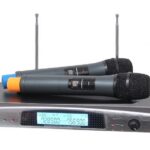 Ensemble de 2 microphones sans-fils avec récepteur