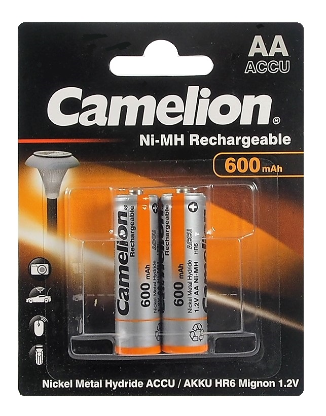 PILES RECHARGEABLES AA 1.2 VOLTS 600 mAH Ni-MH