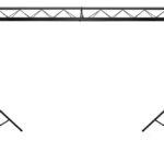 Pont d'éclairage à monture avec traverses triangulaires