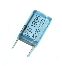 Condensateur non polarisé  0.0033 uF à 630 VDC
