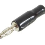 Connecteur mâle de type banane noir