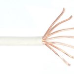 Fil 1 conducteur 10 AWG multibrins blanc
