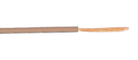 Fil 1 conducteur 20 AWG multibrins brun