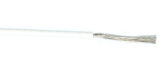 Fil 1 conducteur 20 AWG multibrins blanc