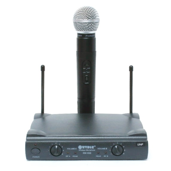 Microphone sans fil avec récepteur