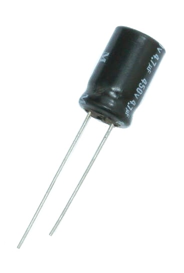 Condensateur polarisé 4.7 μF à 450 VDC 85°C