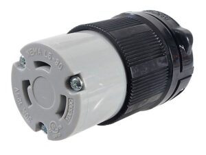 Connecteur femelle de type twis lock . Prise d'extension. 30A / 125 VAC / 3 contacts