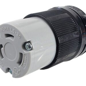 Connecteur femelle de type twis  lock . Prise d'extension. 30A / 125 VAC / 3 contacts