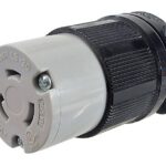 Connecteur femelle de type twist lock. Prise d'extension - 20A / 125 VAC / 3 contacts