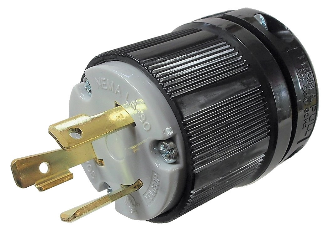 Connecteur de type Twist lock 30A / 250V à 3 contacts
