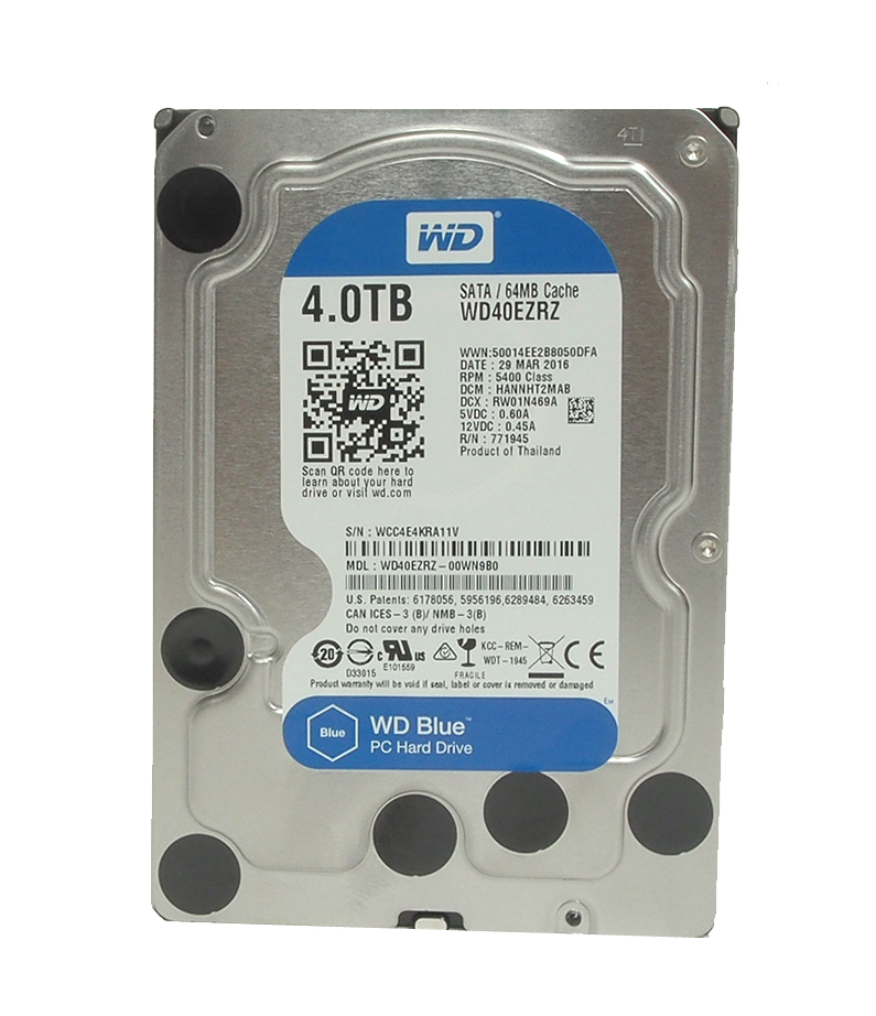 DISQUE DUR pour PC WD Blue SATA/ 64 MB / 4.0TB