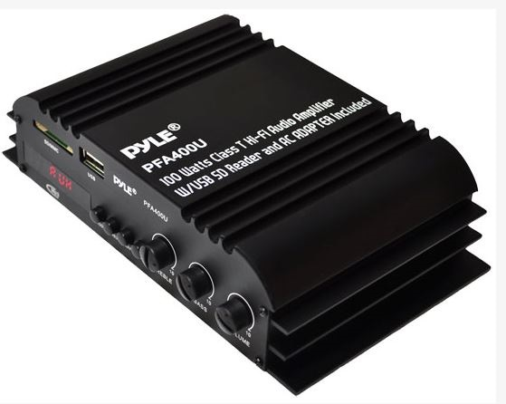 Amplificateur audio 100W avec USB et lecteur SD