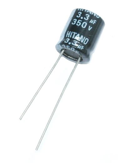 Condensateur radial polarisé 3.3 μF à 350 VDC 105C