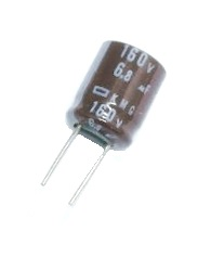 Condensateur radial polarisé 6.8 μF à 160 VDC 105C