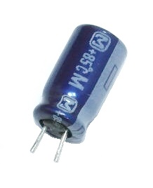 Condensateur radial polarisé 100 μF à 25 VDC