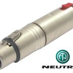 Adaptateur Neutrik 1/4" fem. stéréo à XLR femelle