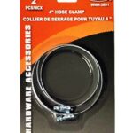 Paquet de 2 colliers de serrages pour tuyau de 4'' de couleur argent