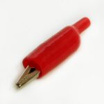 Pince alligator de 55 mm avec base en plastique rouge