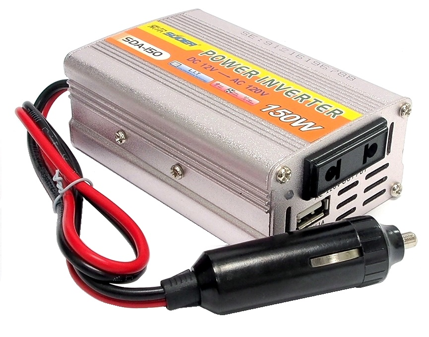 ONDULEUR DE COURANT 150W 12VDC à 110V avec USB