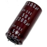 Condensateur radial polarisé 2200µF à 50 VDC 85°C