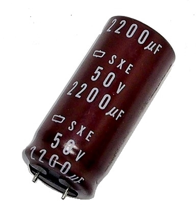 Condensateur radial polarisé 2200μF à 50 VDC 105°C