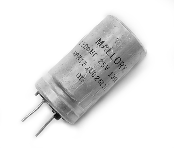 CONDENSATEUR 1300UF 25V 105° RADIAL