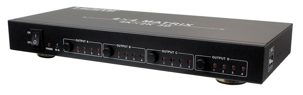 Matrice HDMI 4x4 (4 entrées / 4 sorties)