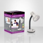 Lampe de bureau avec bras articule blanc