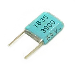 CONDENSATEUR 0.0039UF 63V RADIAL CARRÉ PETIT