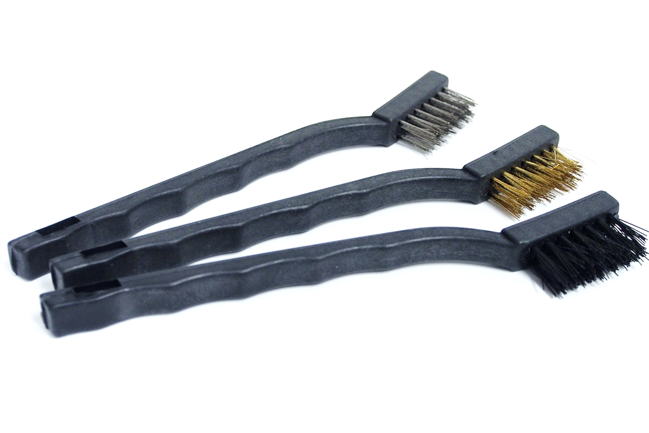ENSEMBLE DE 3 MINI BROSSES EN LAITON