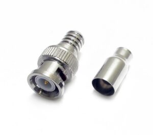 Connecteur BNC mâle avec bague à sertir pour RG-59