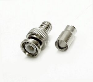 Connecteur BNC mâle avec bague à sertir pour RG-6
