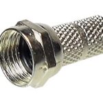Connecteur coaxial à visser pour RG-59. Pas d'outillage nécessaire.