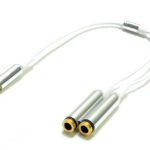 Câble audio avec prise mâle de 3.5 mm (1/8") à double femelle 3.5 mm (1/8")