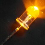 DEL jaune transparent de 5 mm