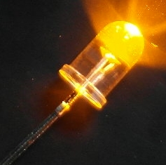 DEL jaune transparent de 5 mm