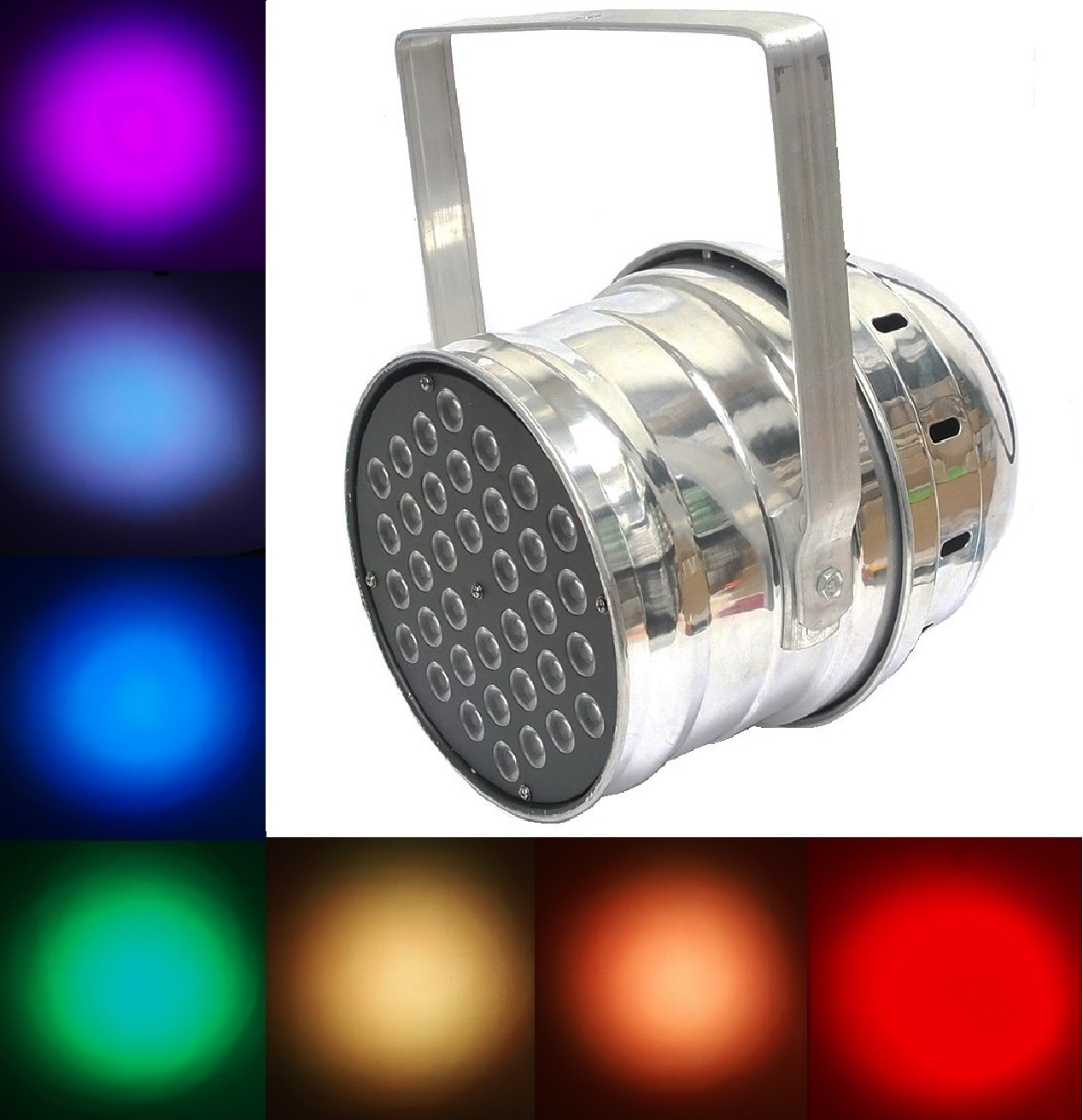 Projecteur PAR au DEL étanche à l'eau (RGB)