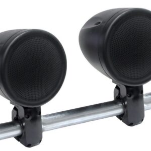 Haut-parleur marin montage sur rail noir de 6,5''IMPEDENCE 4 OHMS