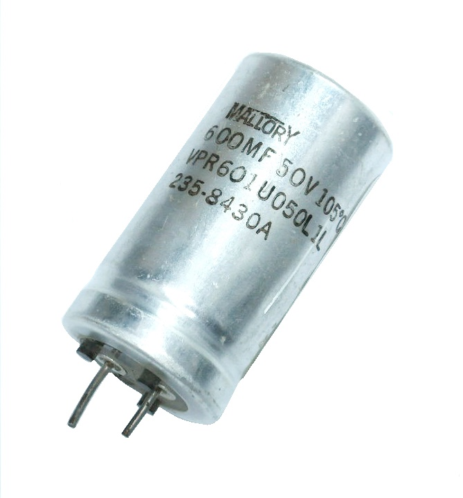Condensateur polarisé  600 μF à 50 VDC 105°C