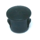10 bouchons en plastique noir - 5 mm
