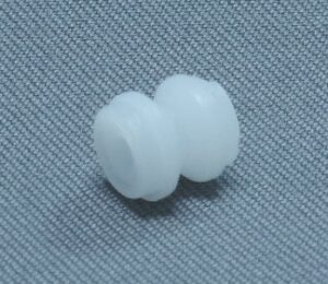 Poulie en plastique blanc 5.5 X 5.8 X1.9 mm