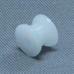Poulie en plastique blanc 6.5  X 5.0 X1.9 mm