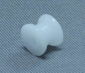 Poulie en plastique blanc 6.5 X 5.0 X1.9 mm