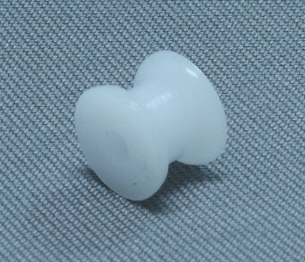 Poulie en plastique blanc 6.5  X 5.0 X1.9 mm